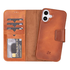 Funda tipo billetera de cuero desmontable con bloqueo RFID Ravenna para iPhone 15 Plus