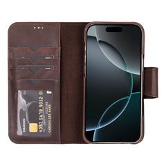 Funda tipo billetera de cuero desmontable con bloqueo RFID Ravenna para iPhone 15 Plus