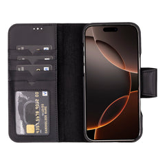 Funda tipo cartera de cuero desmontable con bloqueo RFID Ravenna para iPhone 15 Pro Max