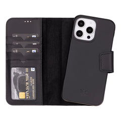 Funda tipo cartera de cuero desmontable con bloqueo RFID Ravenna para iPhone 15 Pro Max