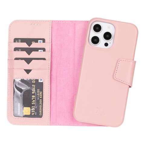 Funda tipo cartera de cuero desmontable con bloqueo RFID Ravenna para iPhone 15 Pro Max