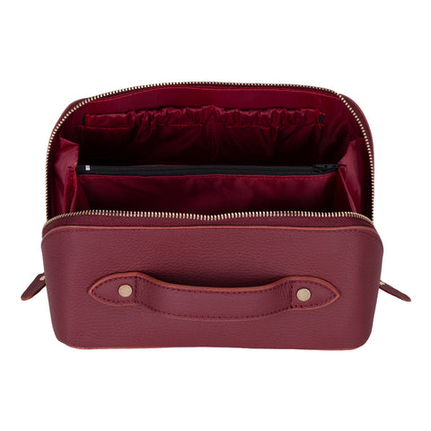 Ella Leather Makeup Bag