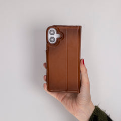 Vicenza RFID Blocking Detachable Leather Wallet Case for iPhone 16