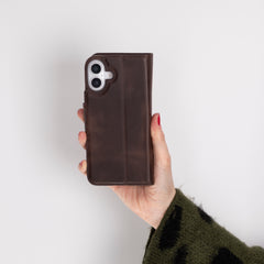 Vicenza RFID Blocking Detachable Leather Wallet Case for iPhone 16