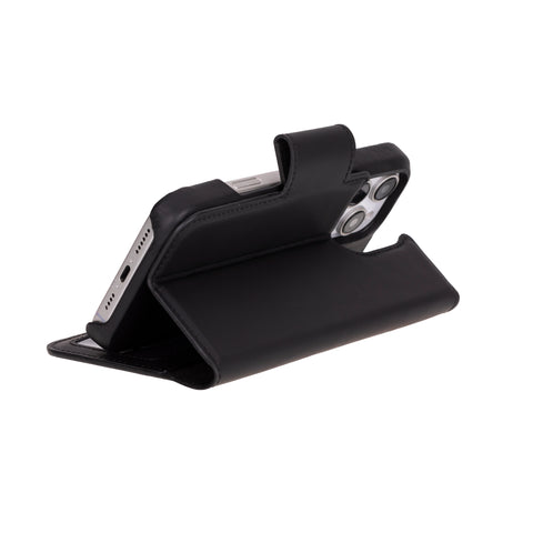 Funda tipo billetera de cuero desmontable con bloqueo RFID Ravenna para iPhone 15 Pro