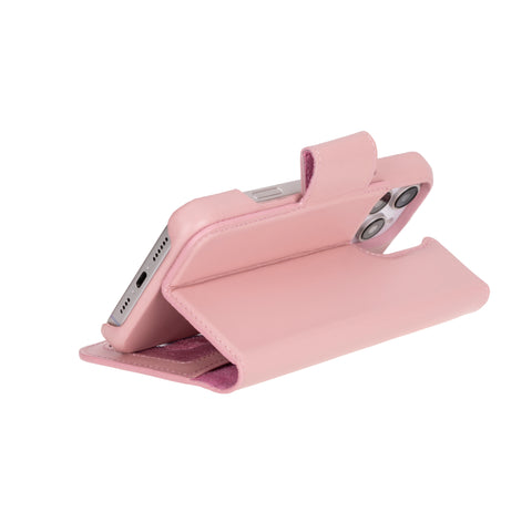 Funda tipo billetera de cuero desmontable con bloqueo RFID Ravenna para iPhone 15 Pro