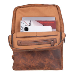 Hidden Castle Leather Backpack