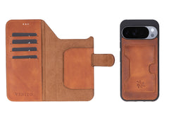 Funda tipo billetera de cuero con bloqueo RFID Florence-flex para Google Pixel 8