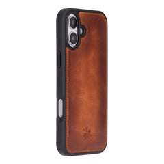 Funda de cuero Lucca Snap On para iPhone 15 Plus