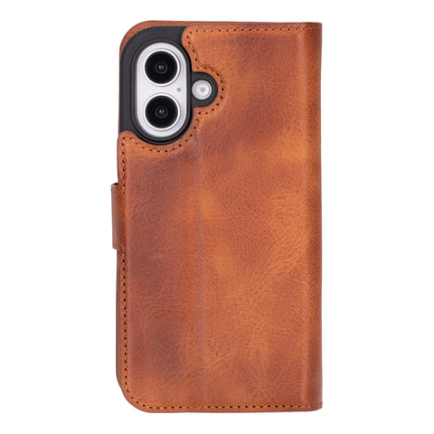 Ravenna RFID Blocking Detachable Leather Wallet Case for iPhone 16