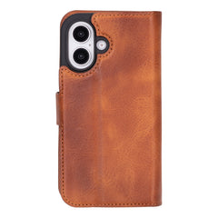 Ravenna RFID Blocking Detachable Leather Wallet Case for iPhone 16