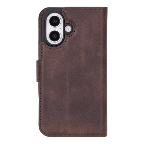 Ravenna RFID Blocking Detachable Leather Wallet Case for iPhone 16