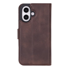 Ravenna RFID Blocking Detachable Leather Wallet Case for iPhone 16