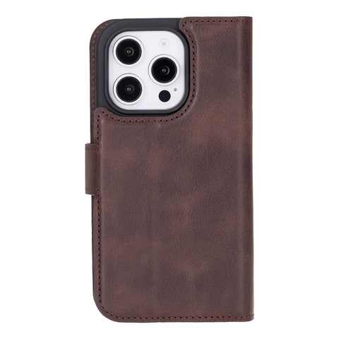 Ravenna RFID Blocking Detachable Leather Wallet Case for iPhone 16 Pro Max