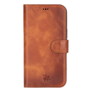 Ravenna RFID Blocking Detachable Leather Wallet Case for iPhone 16 Plus