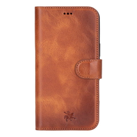 Ravenna RFID Blocking Detachable Leather Wallet Case for iPhone 16 Plus