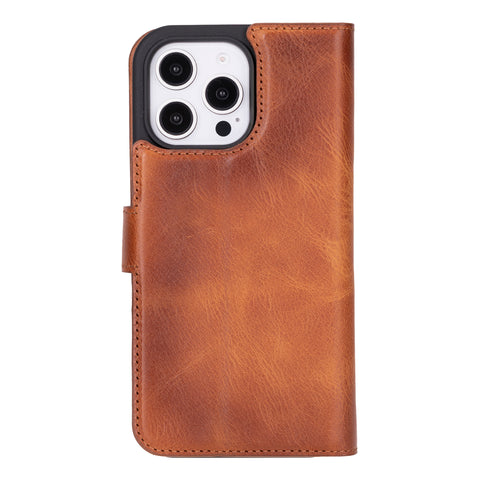 Ravenna RFID Blocking Detachable Leather Wallet Case for iPhone 16 Pro Max