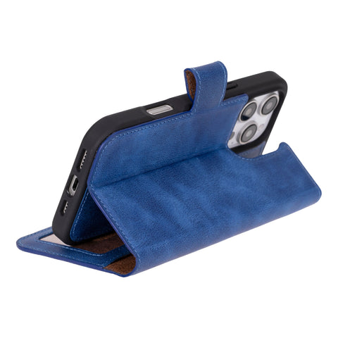Ravenna RFID Blocking Detachable Leather Wallet Case for iPhone 16 Pro Max