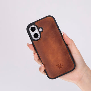 Lucca Snap On Leather Case for iPhone 16