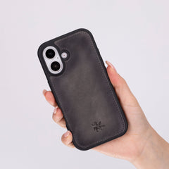 Lucca Snap On Leather Case for iPhone 16