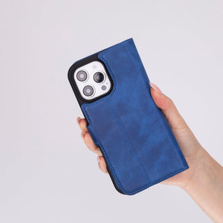 Ravenna RFID Blocking Detachable Leather Wallet Case for iPhone 16 Pro