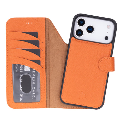 Ravenna RFID Blocking Detachable Leather Wallet Case for iPhone 17 Pro