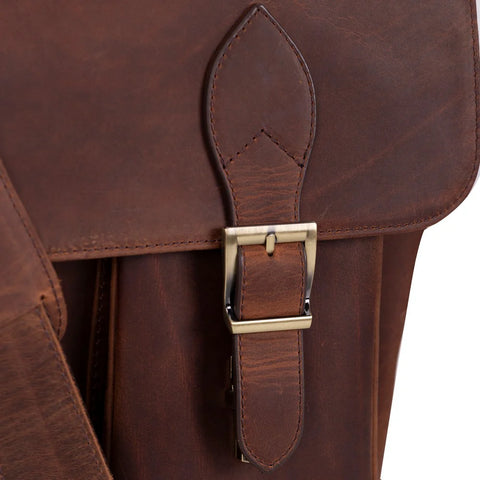 Olympus Leather Business Briefcase / Laptop Case