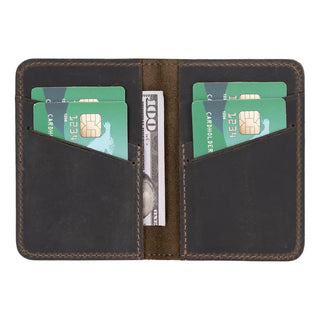 Enrico Genuine Leather Card Holder - Dark Mocha