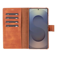 Florence RFID Blocking Leather Wallet Case for Samsung Galaxy S25 Ultra