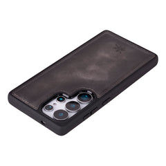Funda de cuero Lucca Snap On para Samsung Galaxy S24 Ultra