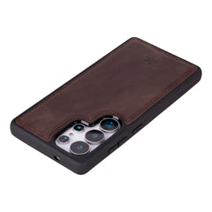 Funda de cuero Lucca Snap On para Samsung Galaxy S24 Ultra