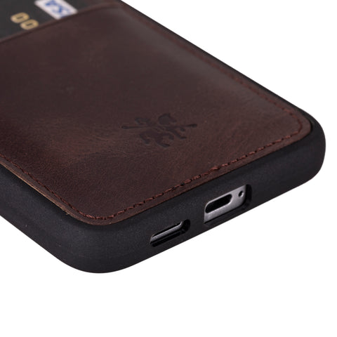 Funda tipo billetera de cuero Capri Snap On para Samsung Galaxy S24 Plus
