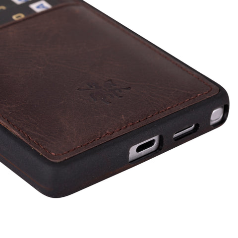 Funda tipo billetera de cuero Capri Snap On para Samsung Galaxy S24 Ultra