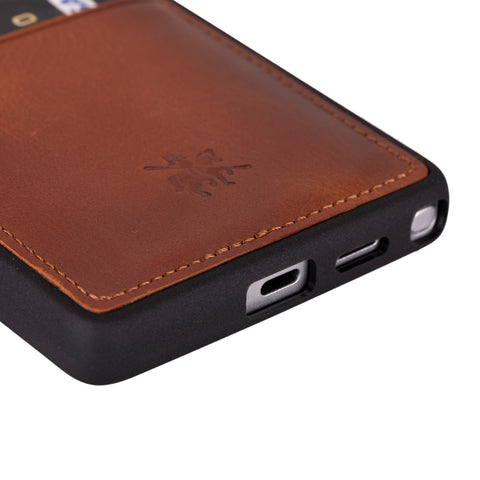 Funda tipo billetera de cuero Capri Snap On para Samsung Galaxy S24 Ultra