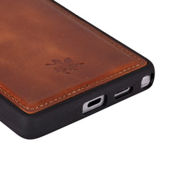 Funda de cuero Lucca Snap On para Samsung Galaxy S24 Ultra