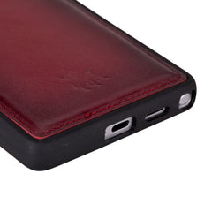 Funda de cuero Lucca Snap On para Samsung Galaxy S24 Ultra