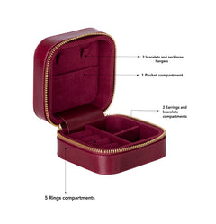 Amanda Leather Jewelry Box