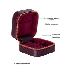 Amanda Leather Jewelry Box