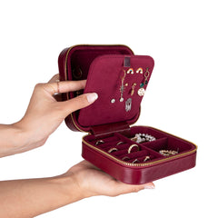 Amanda Leather Jewelry Box