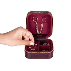 Amanda Leather Jewelry Box