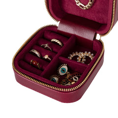 Amanda Leather Jewelry Box