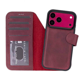 Magic iPhone 18 Pro Leather Detachable Wallet Case