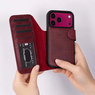 Magic iPhone 18 Pro Max Leather Detachable Wallet Case