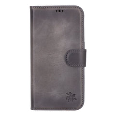 Funda tipo billetera de cuero con bloqueo RFID Florence para iPhone 15 Pro