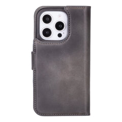 Funda tipo billetera de cuero con bloqueo RFID Florence para iPhone 15 Pro