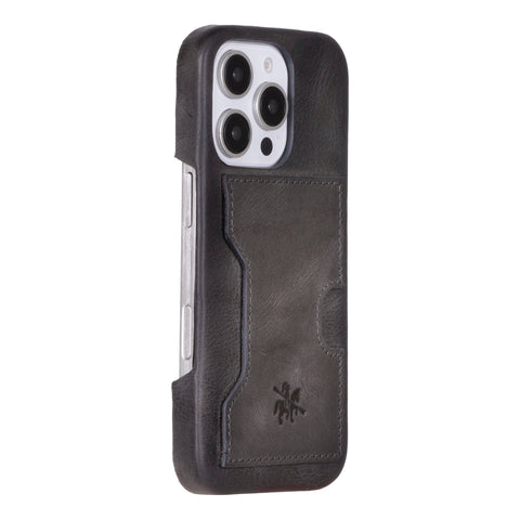 Funda tipo billetera de cuero con bloqueo RFID Florence para iPhone 15 Pro