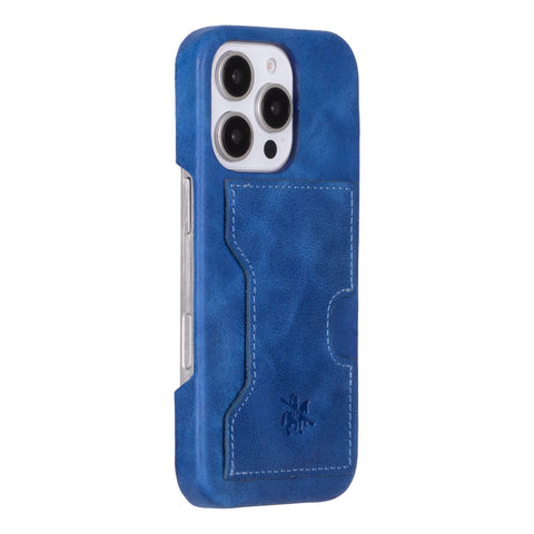Funda tipo billetera de cuero con bloqueo RFID Florence para iPhone 15 Pro