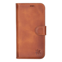 Funda tipo billetera de cuero con bloqueo RFID Florence para iPhone 15 Pro