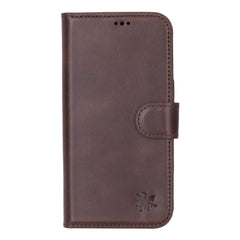 Funda tipo billetera de cuero con bloqueo RFID Florence para iPhone 15 Pro