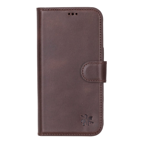 Funda tipo billetera de cuero con bloqueo RFID Florence para iPhone 15 Pro